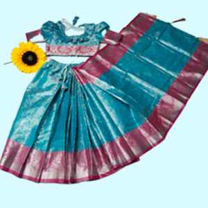 Katan Saree Blue
