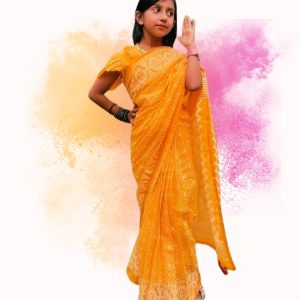 জামদানী প্রিন্ট রেডি শাড়ী