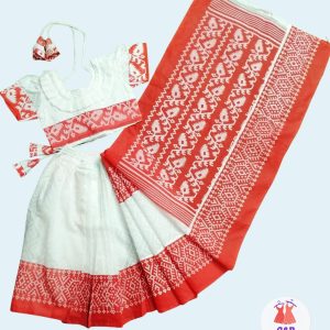 জামদানী প্রিন্ট রেডি শাড়ী