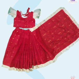 টিশু কুচি লাল নাকফুল জামদানী
